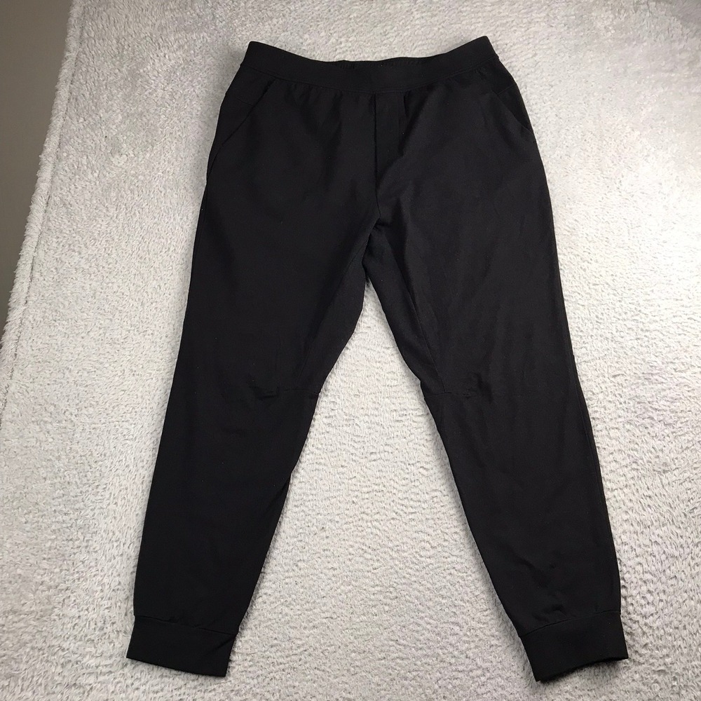 Lululemon Intent Jogger Mens XL (35x29)Black Tapered Activewear Performance Pant